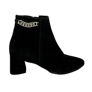 La Canadienne  Andrea Waterproof Pointed Toe Bootie with Chain size 9.5 New $575